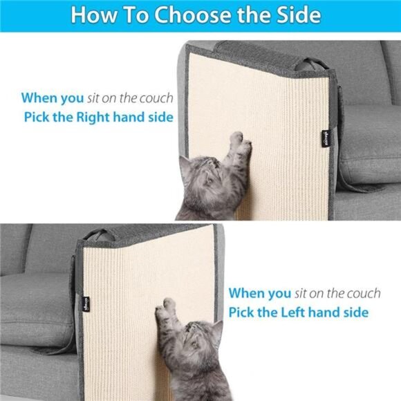 Cat Scratch Furniture Protector from Cat Scratching Couch Arm Sofa Corner - Picture 5 of 7